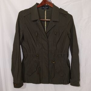 Eden Society Laysha Cargo Jacket Women Size Small Olive Military Utility